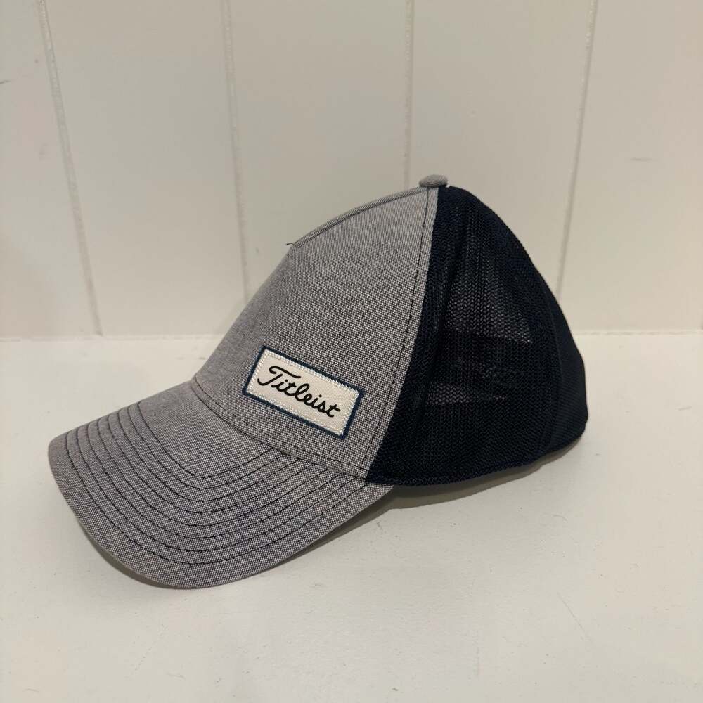 Titleist West Coast Collection Mesh Flex Fitted Golf Hat - Oxford/Navy - Size S/